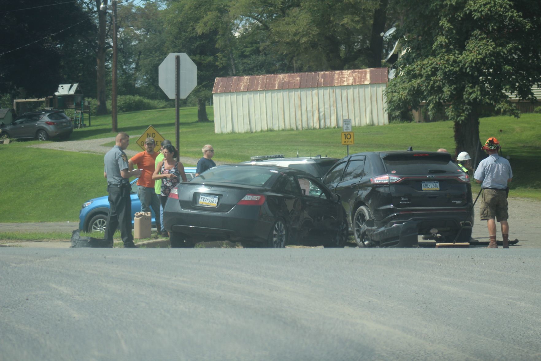 Two vehicle crash in Wysox